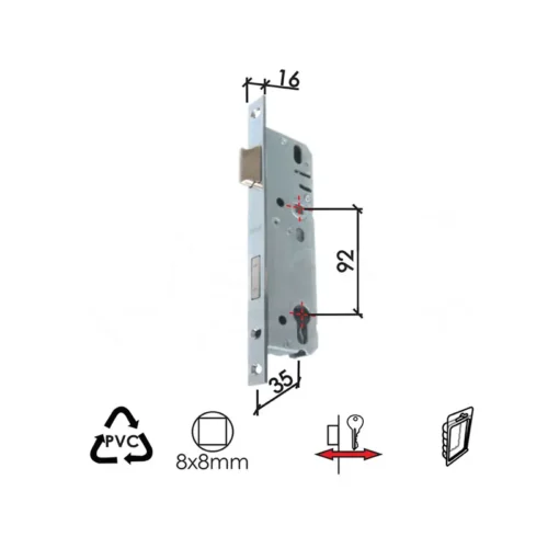 3261.16.106 BRAVA PVC VRATA 35/92 VP