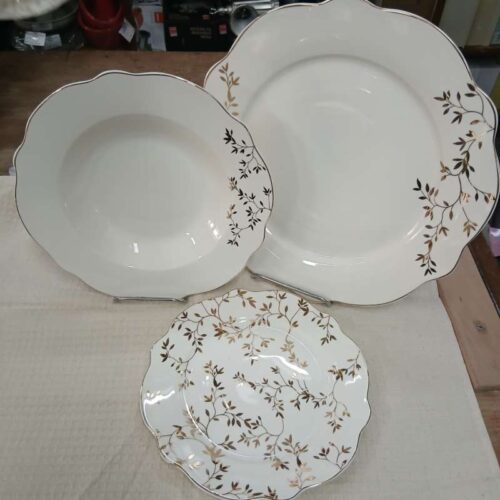 3003 SERVIS TANJIRA 18/1 GOLD LEAF