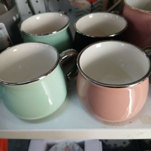1453/4/6 PORCELAN SOLJA 180ML MINT/CRNA/MOCHA